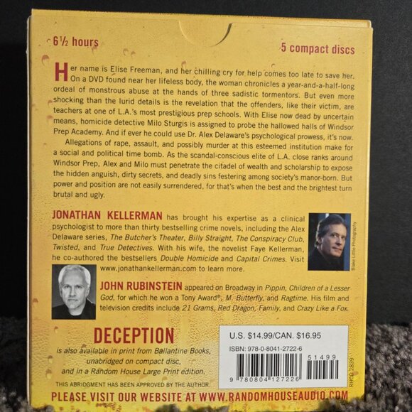 3 Audiobooks (CD) Zoo, Low Pressure, Deception - Picture 5 of 7